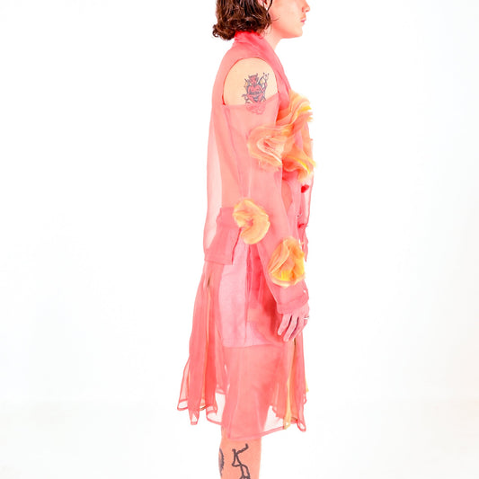 Blossom Silk Organza Jacket - LLESSUR NYC