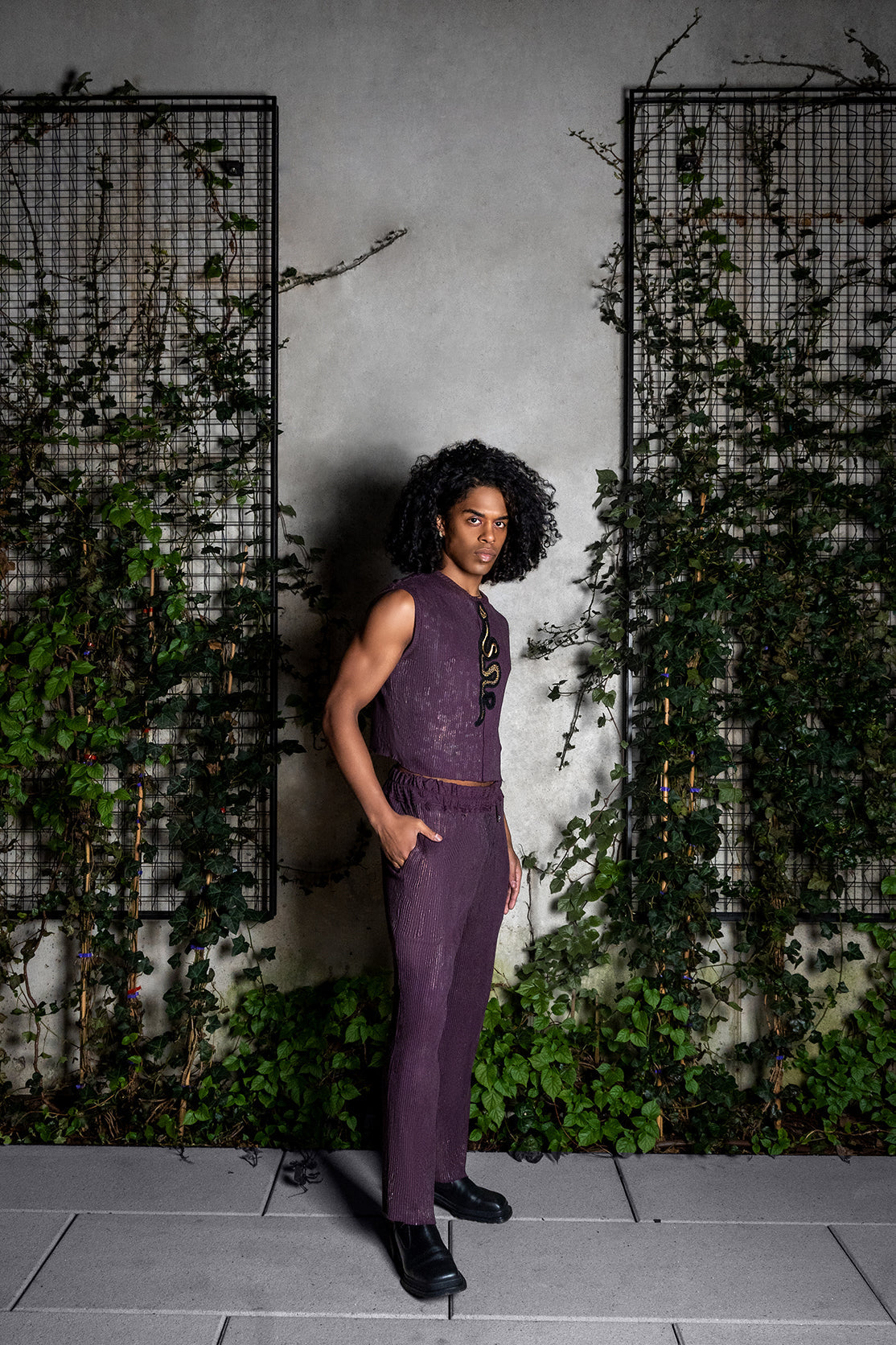 Snake Patch Sleeveless Crewneck Top Shirts & Tops LLESSUR NYC