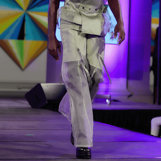 Paneled Flare Pants W/ Inseam Straps - LLESSUR NYC