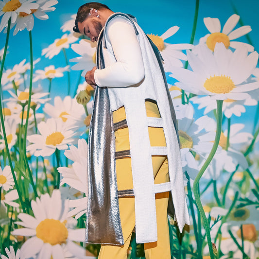 Sleeveless  Paneled Coat Vest - LLESSUR NYC