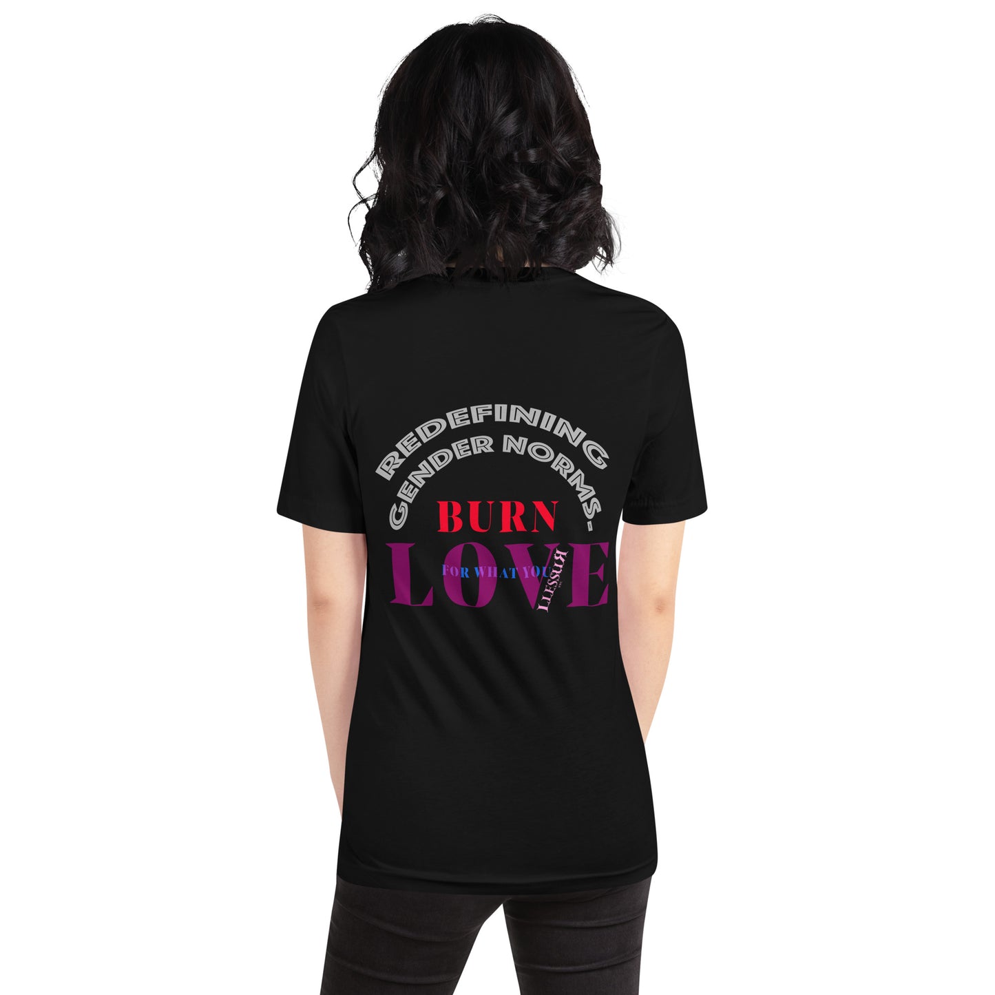 Unisex Graphic T-shirt Burn Love LLESSUR NYC