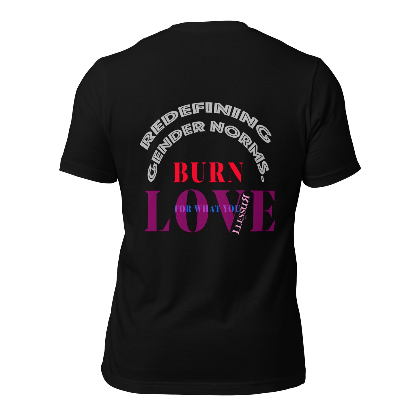 Unisex Graphic T-shirt Burn Love LLESSUR NYC