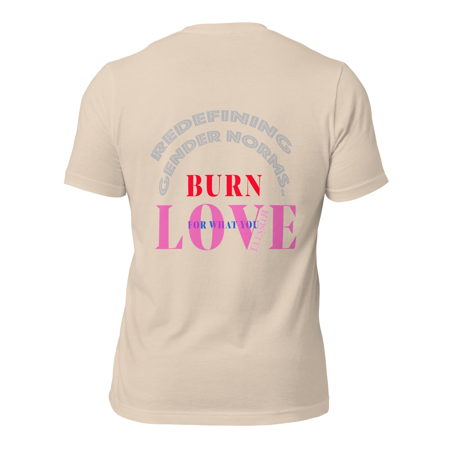 Unisex Graphic T-shirt Burn Love LLESSUR NYC