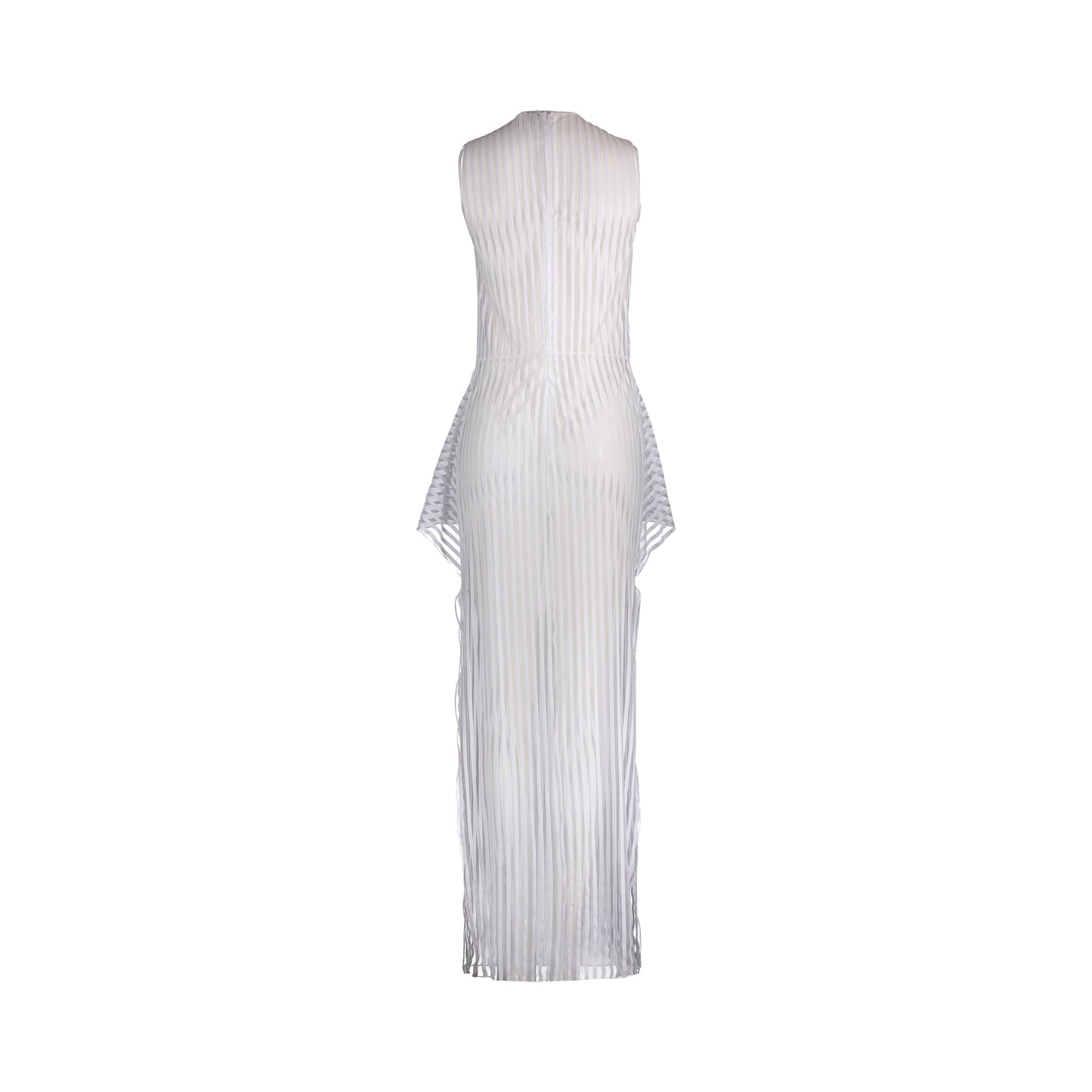 Skyline Gown Dress - white- LLESSUR NYC