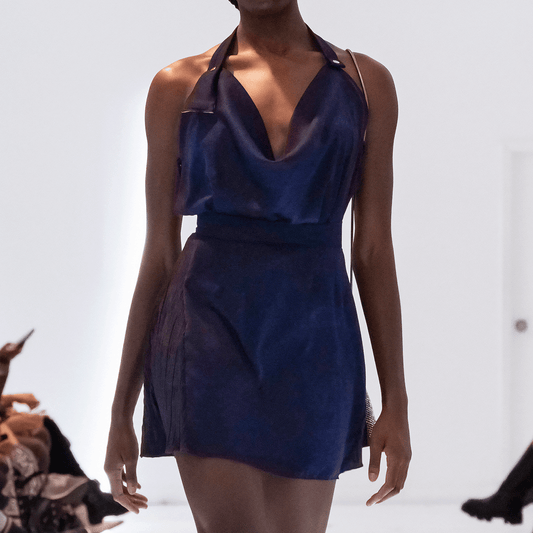 Deep Wave Mini Skirt - LLESSUR NYC