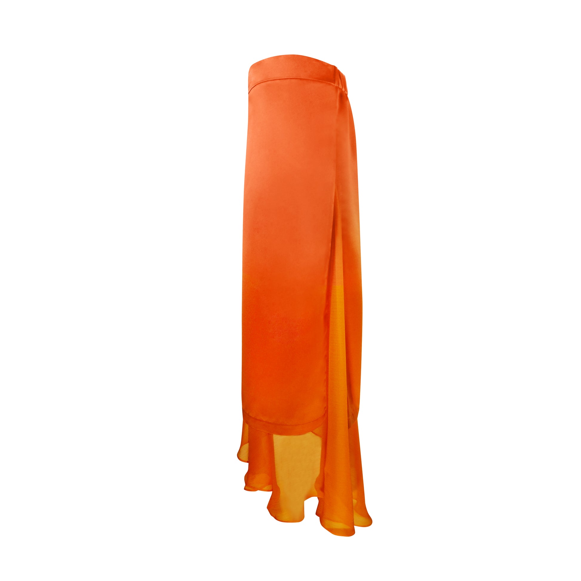DETACHABLE SLIP LOW-WAISTED LONG SKIRT - LLESSUR NYC