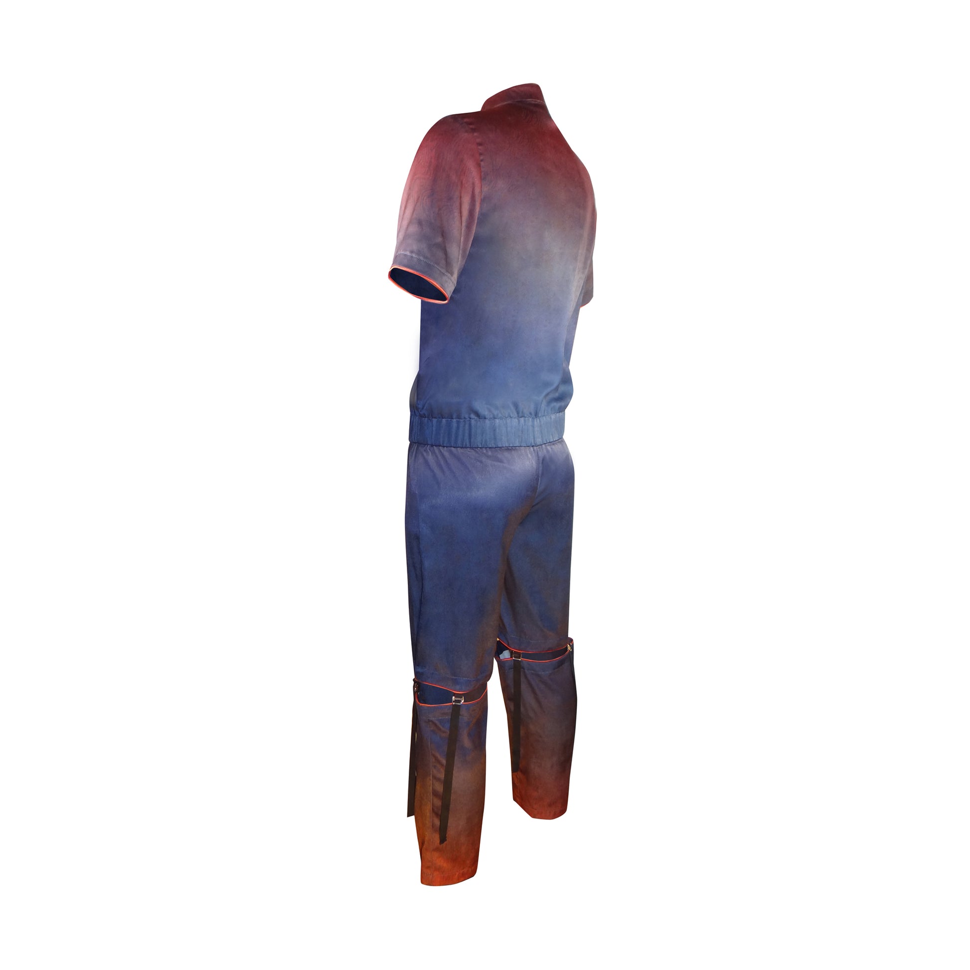 Custom Printed Multi-wear Zippered Jumpsuit - LLESSUR NYC