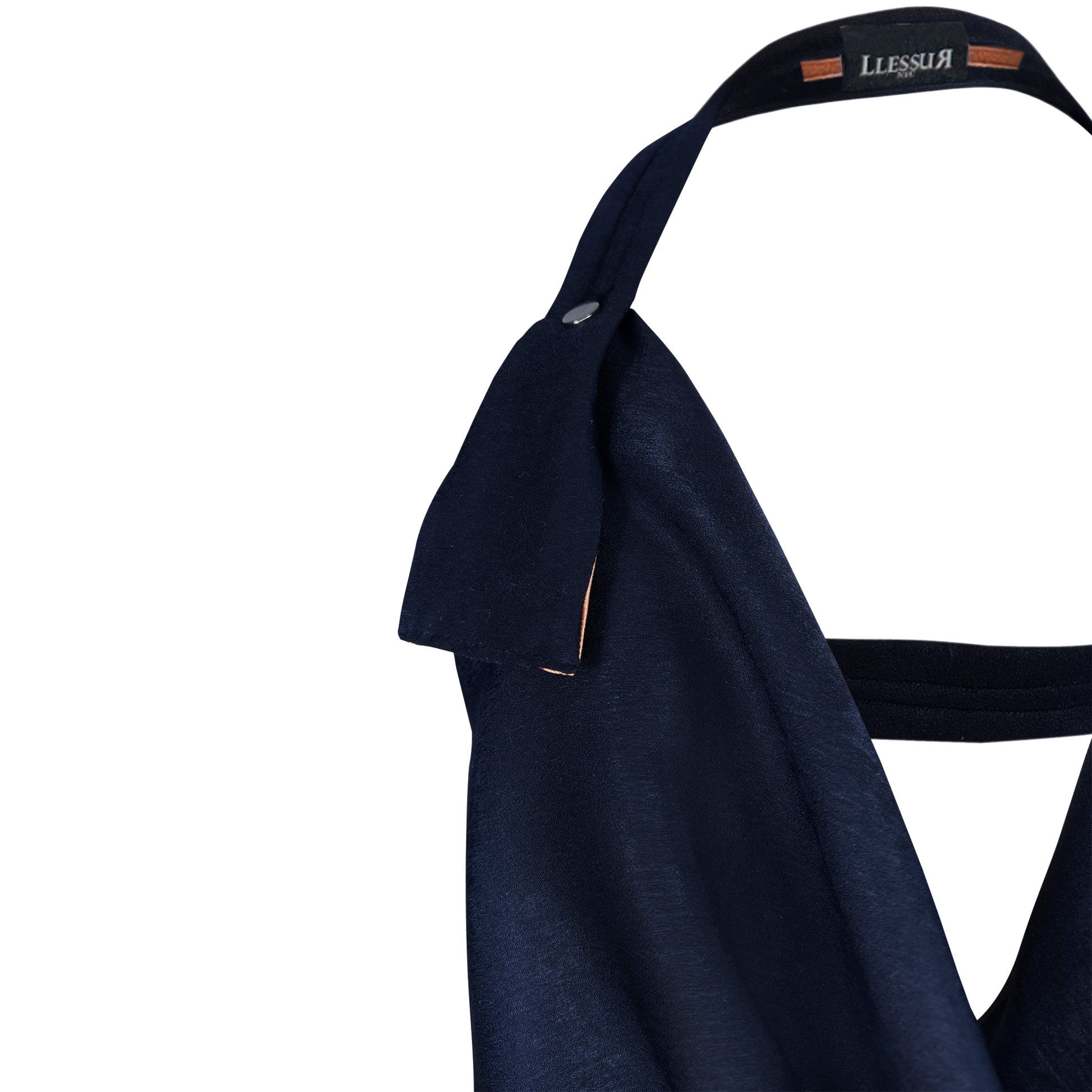 Deep Wave Halter Top - LLESSUR NYC