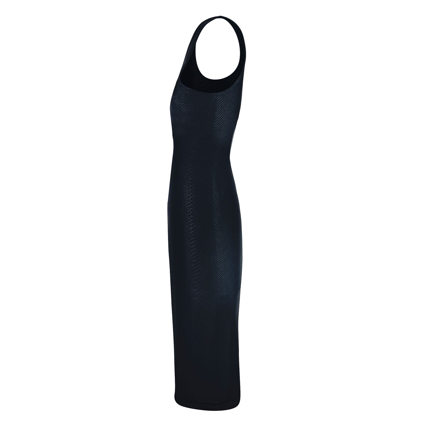 Embossed One Shoulder Bodycon Dress - LLESSUR NYC