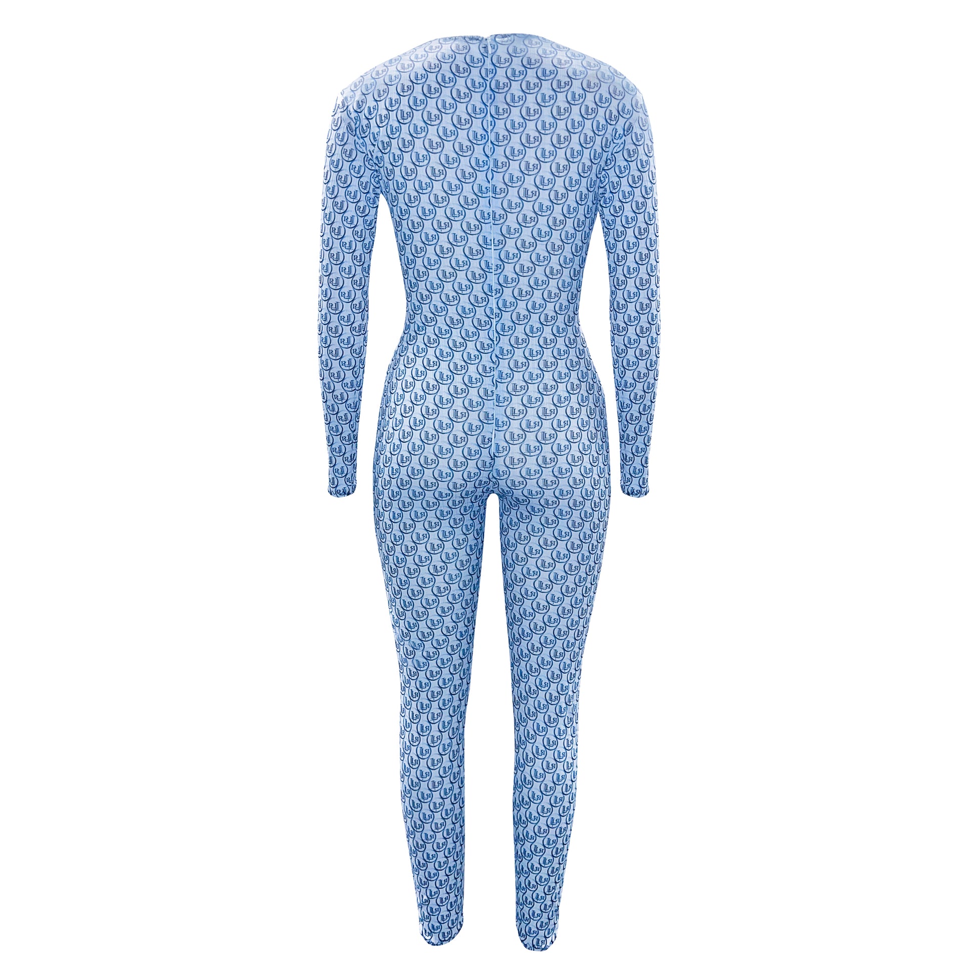 Monogrammed Knit Catsuit - LLESSUR NYC