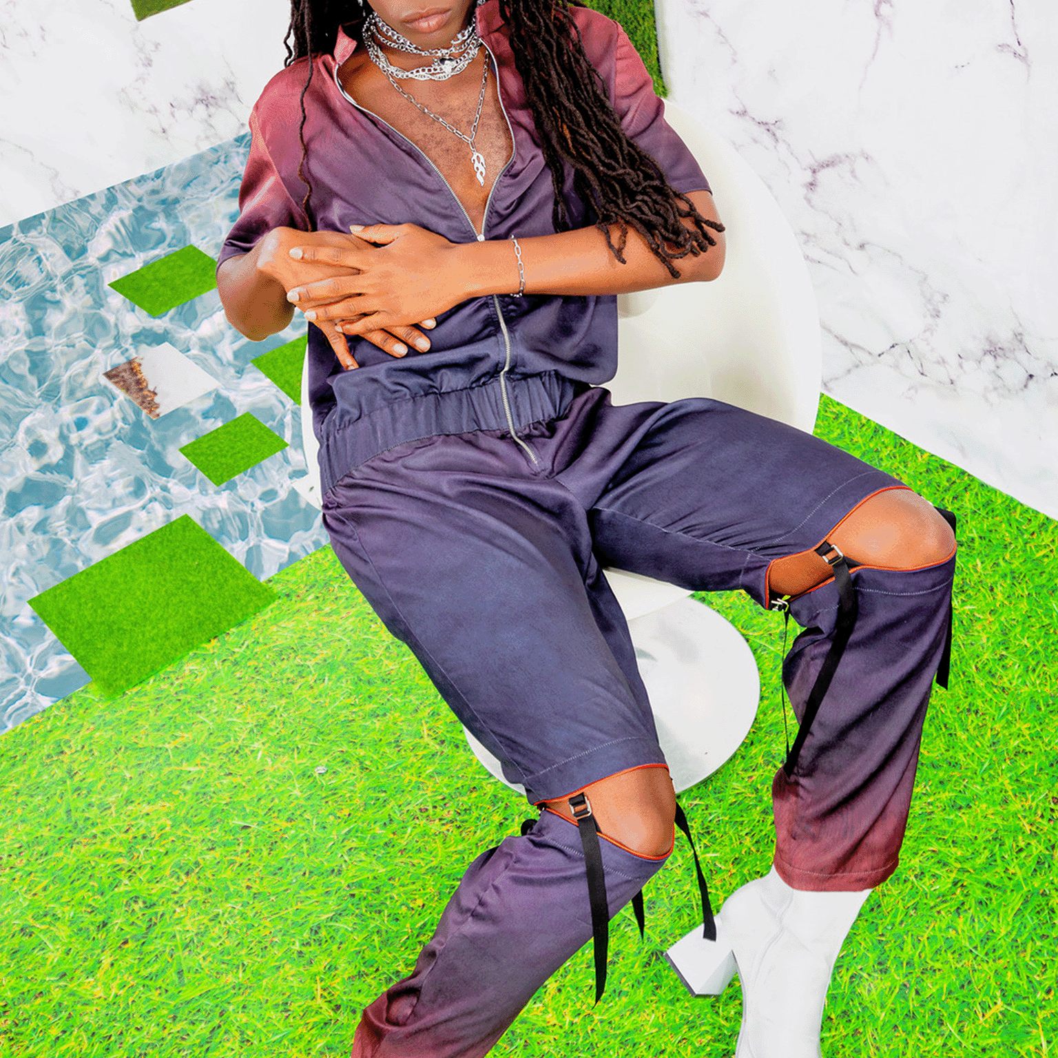Multi-wear Zippered Jumpsuit - LLESSUR NYC