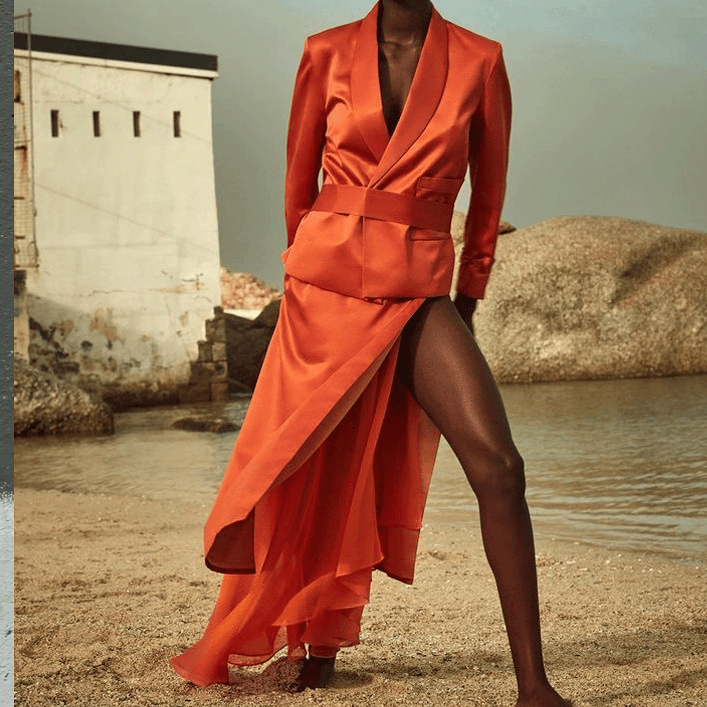 Detachable Slip Low-Waisted Long Skirt - LLESSUR NYC