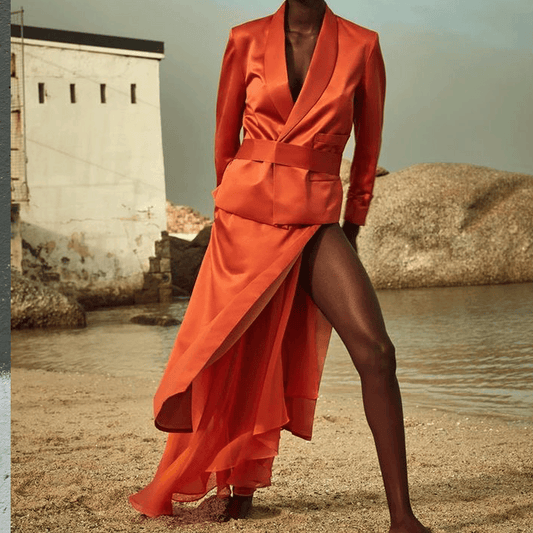Detachable Slip Low-Waisted Long Skirt - LLESSUR NYC