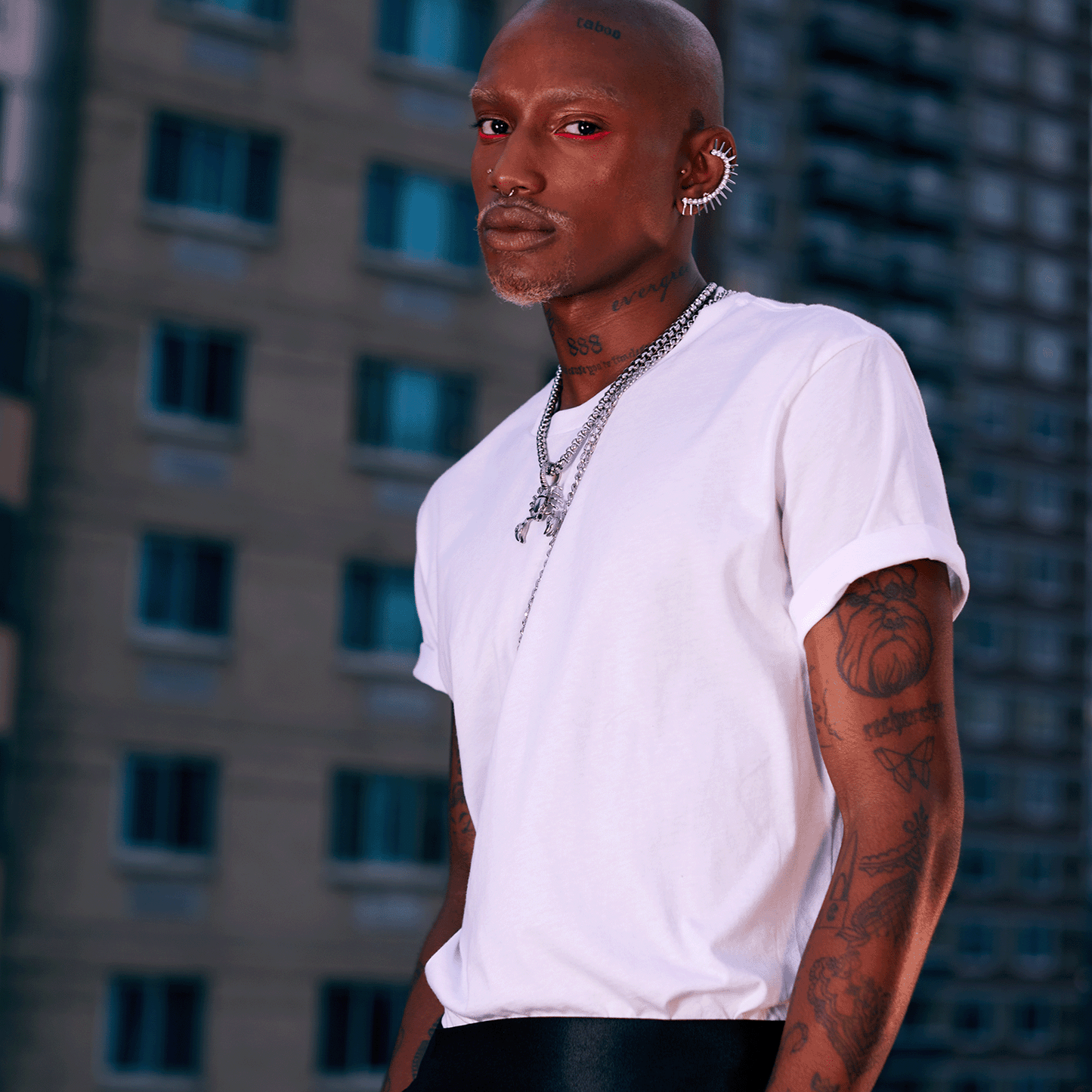 VIP Logo T-Shirt - White - LLESSUR NYC