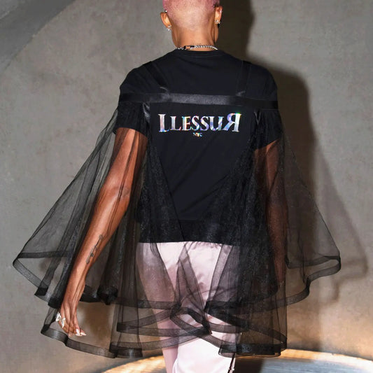 VIP Logo T-Shirt - Black - LLESSUR NYC