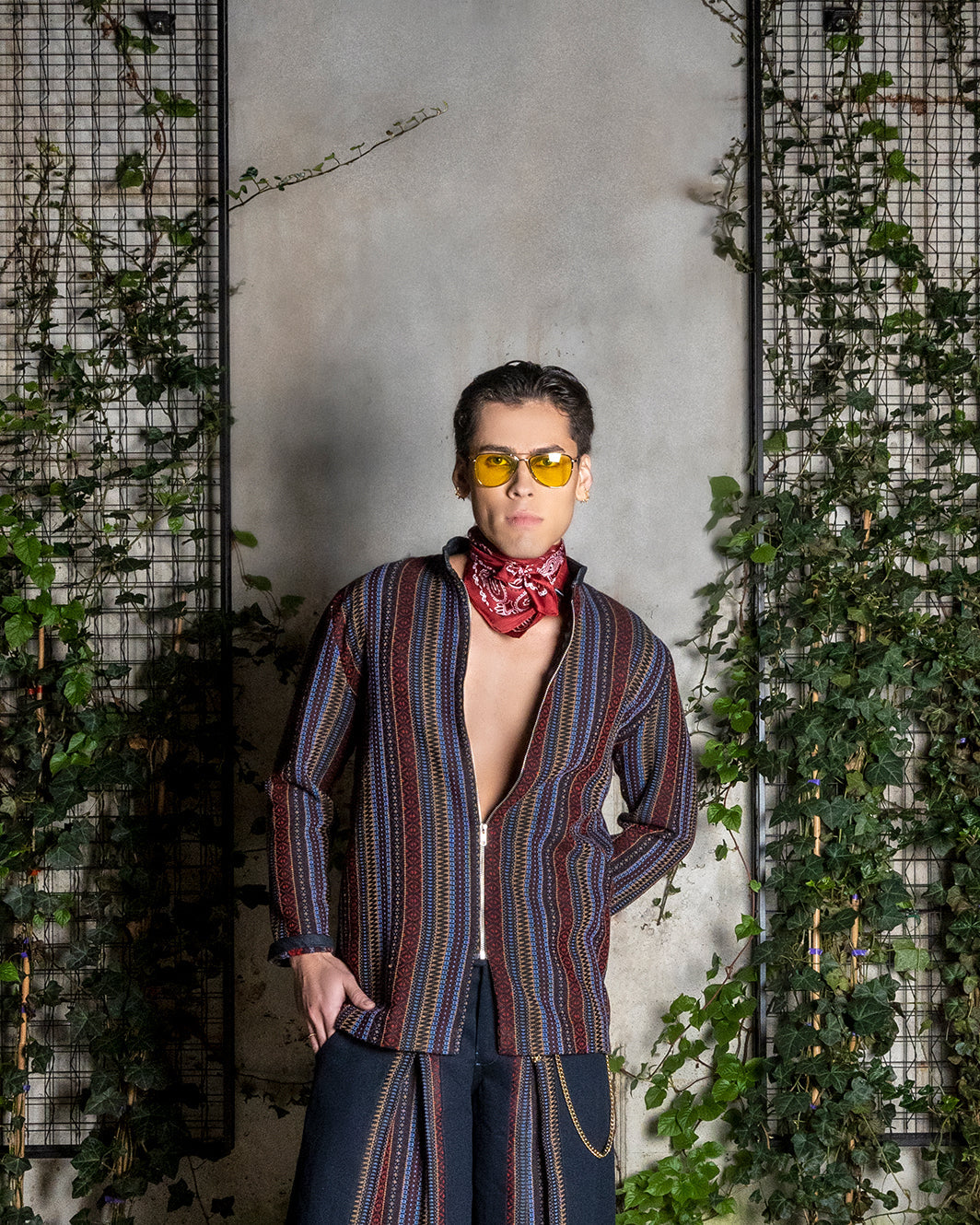 Front Zipper Mandarin Collar Jacket Coats & Jackets LLESSUR NYC