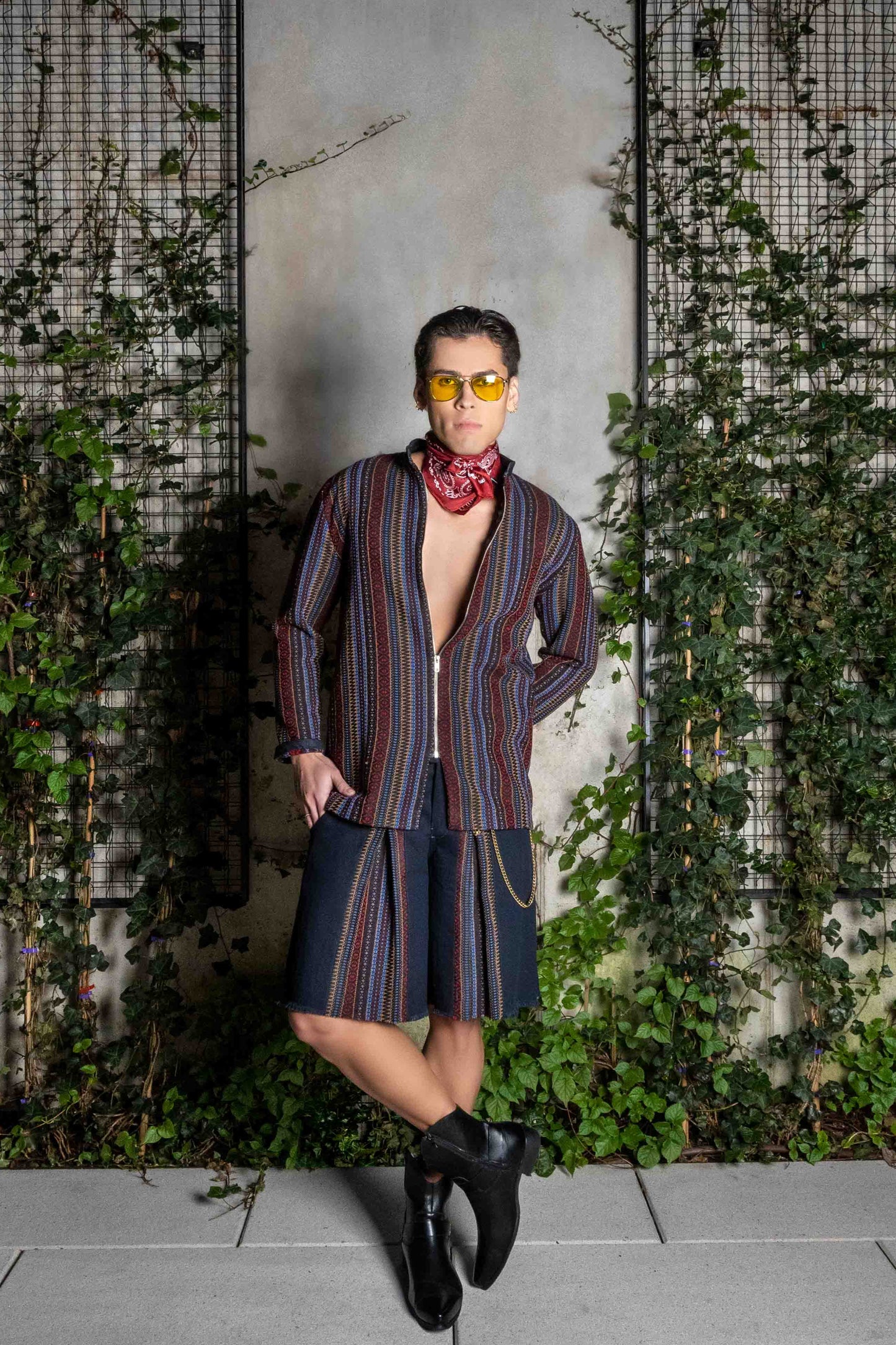 Front Zipper Mandarin Collar Jacket Coats & Jackets LLESSUR NYC