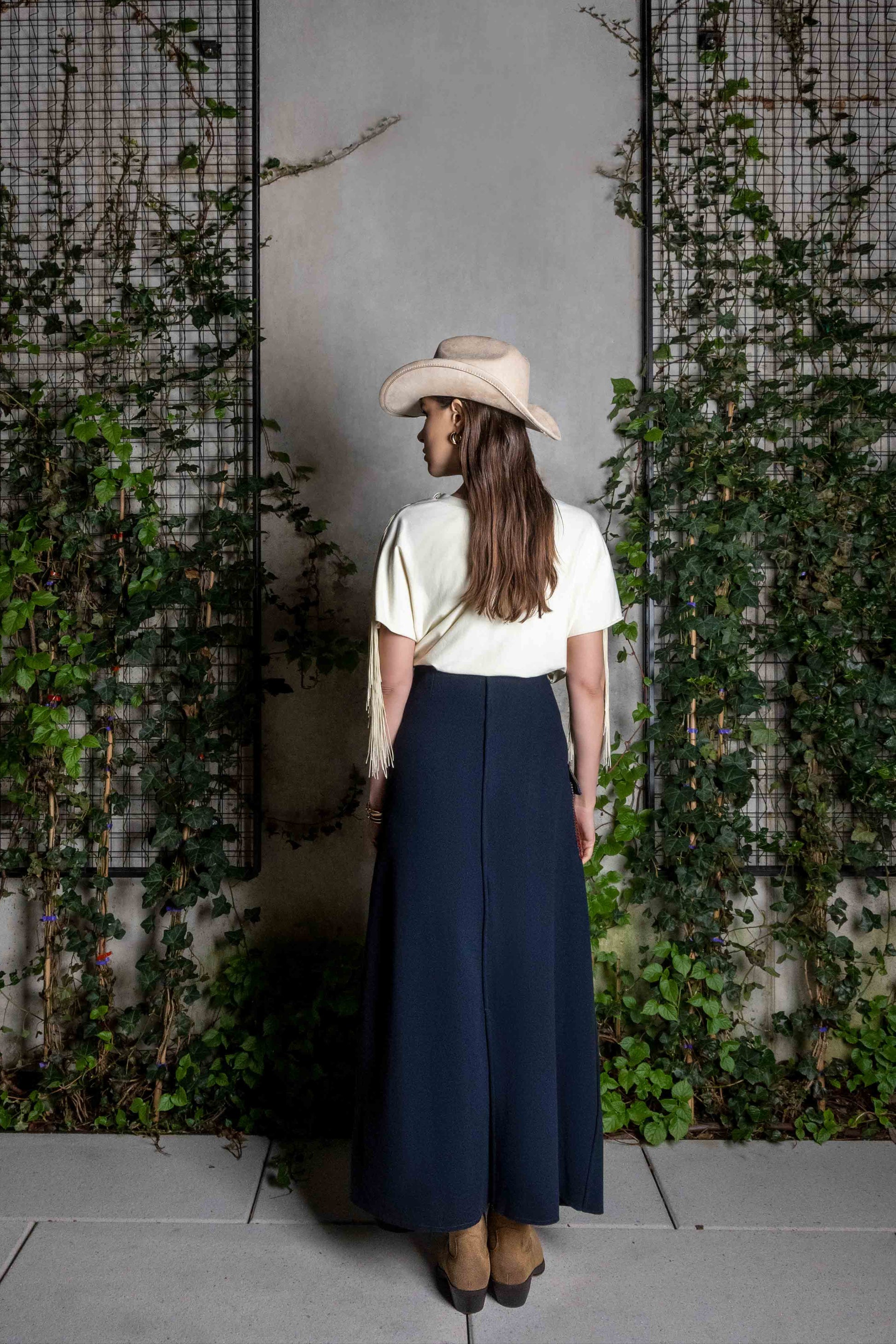 A-LINE WRAP MAXI SKIRT Long Skirts LLESSUR NYC