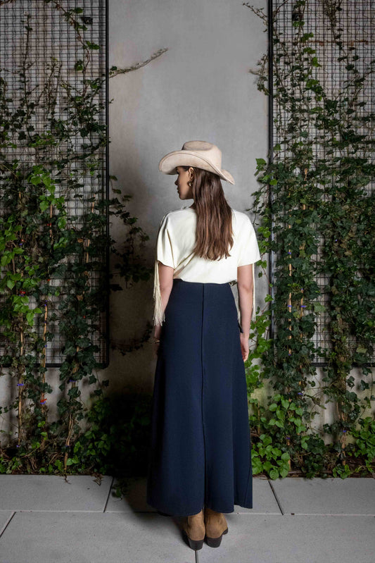 A-LINE WRAP MAXI SKIRT Long Skirts LLESSUR NYC