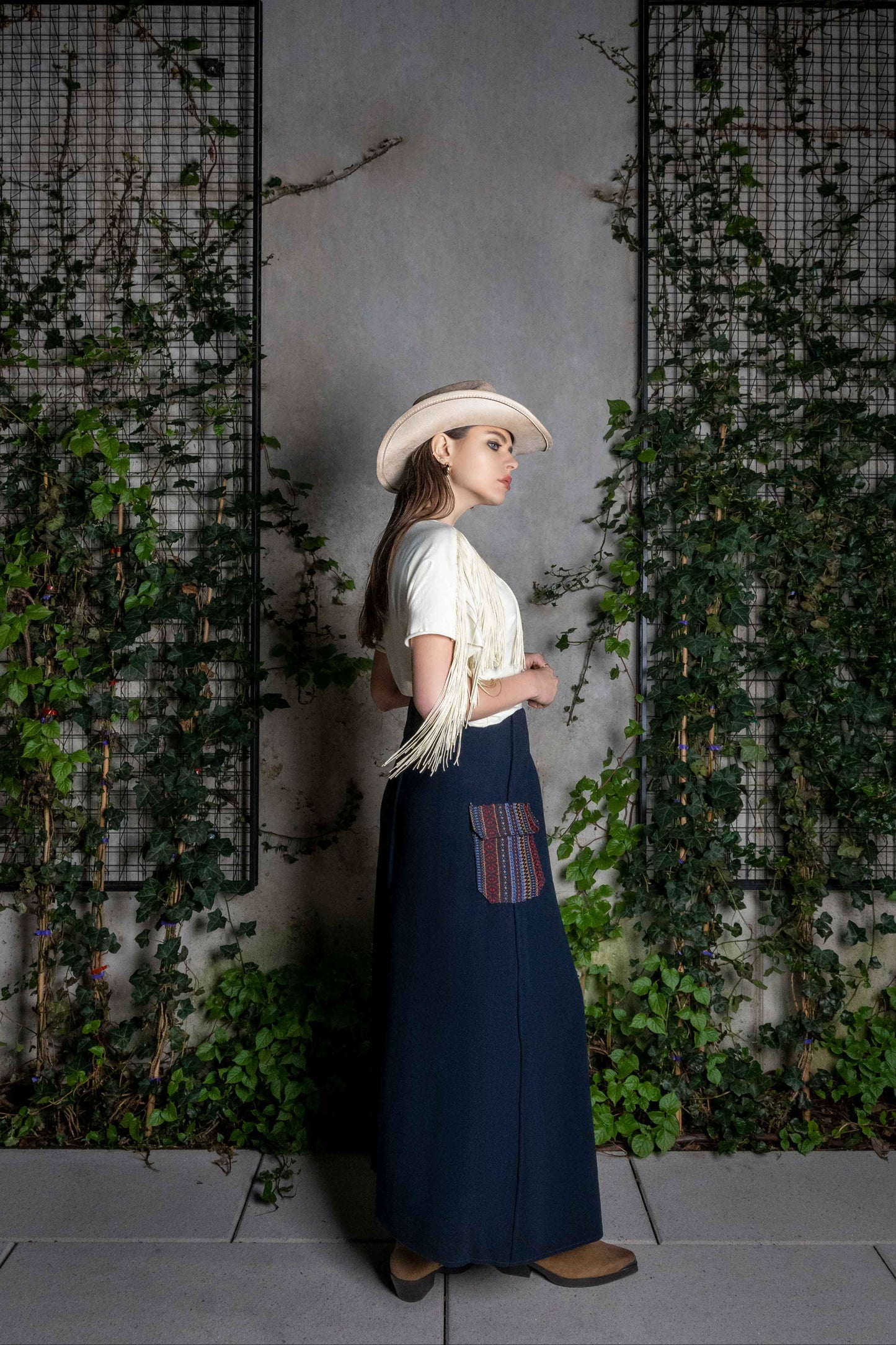 A-LINE WRAP MAXI SKIRT Long Skirts LLESSUR NYC