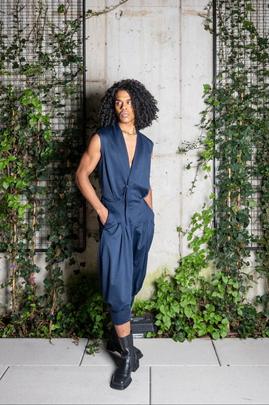 Clubmaster Sleeveless Parachute Jumpsuit Jumpsuit LLESSUR NYC