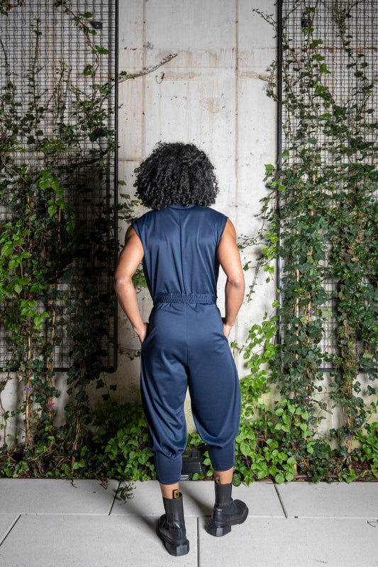 Clubmaster Sleeveless Parachute Jumpsuit Jumpsuit LLESSUR NYC