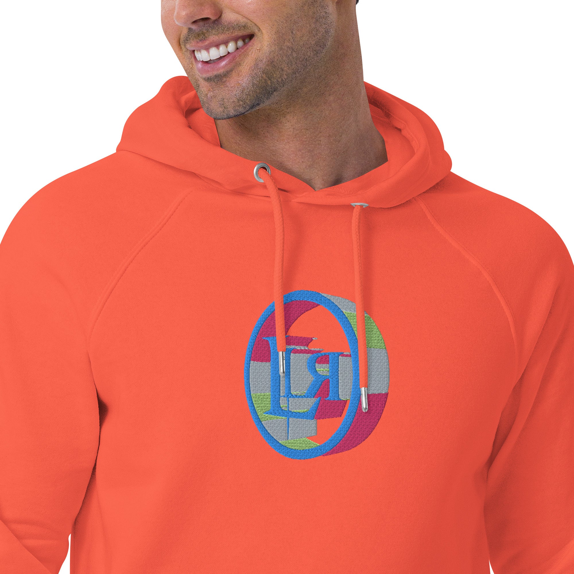 Unisex eco raglan hoodie Printify