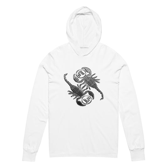 Hooded Graphic Long-sleeve Tee Scorpio Emblem LLESSUR NYC