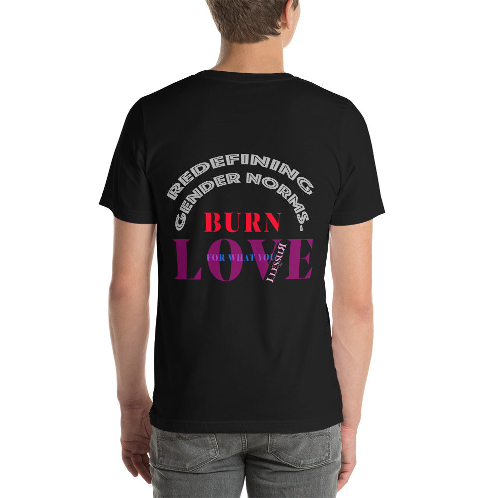 Unisex Graphic T-shirt Burn Love LLESSUR NYC