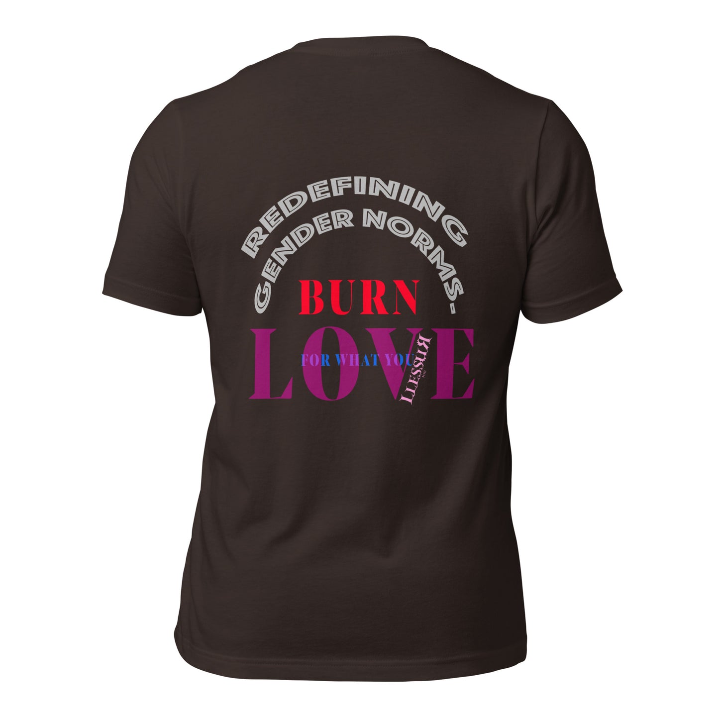 Unisex Graphic T-shirt Burn Love LLESSUR NYC