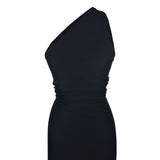 Embossed One Shoulder Bodycon Dress - LLESSUR NYC