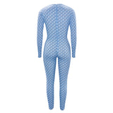 Monogrammed Knit Catsuit - LLESSUR NYC