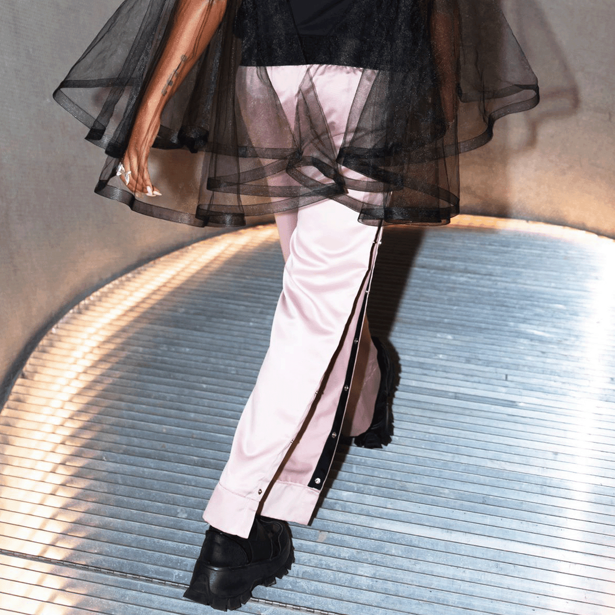 Clubmaster Track Pants - Pink - LLESSUR NYC