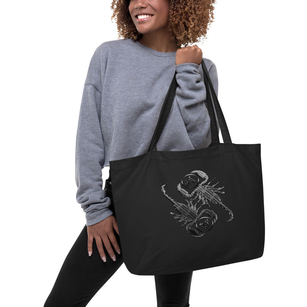 Scorpio Emblem Large Organic Tote Bag - LLESSUR NYC